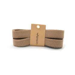 CORDONES CINTA ESPIGA - BEIGE