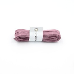 CORDONES PLANOS ANCHOS ALGODÓN - ROSA