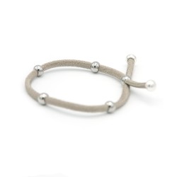 PULSERA  "SAKURA" - MOKUBA BEIGE