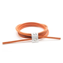 CORDONES PIEL NÁUTICO - NARANJA