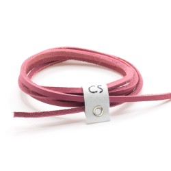 CORDONES PIEL NÁUTICO - ROSA
