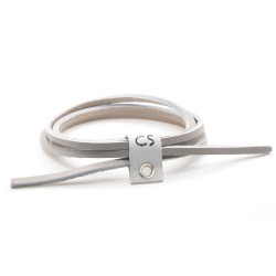 CORDONES PIEL NÁUTICO - BLANCO ROTO