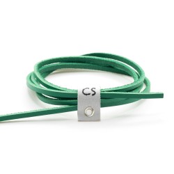 CORDONES PIEL NÁUTICO - VERDE