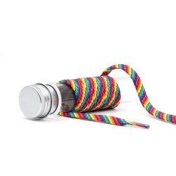 CORDONES PLANOS -  ARCOIRIS MULTICOLOR